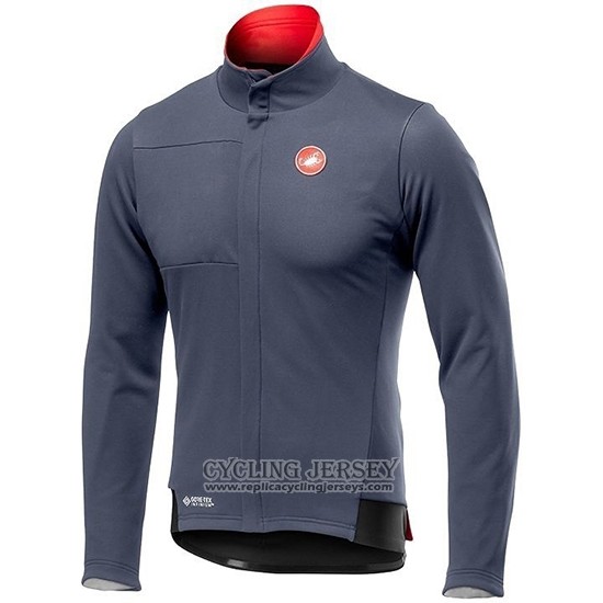 2019 Cycling Jersey Castelli De Gray Red Long Sleeve And Bib Tight